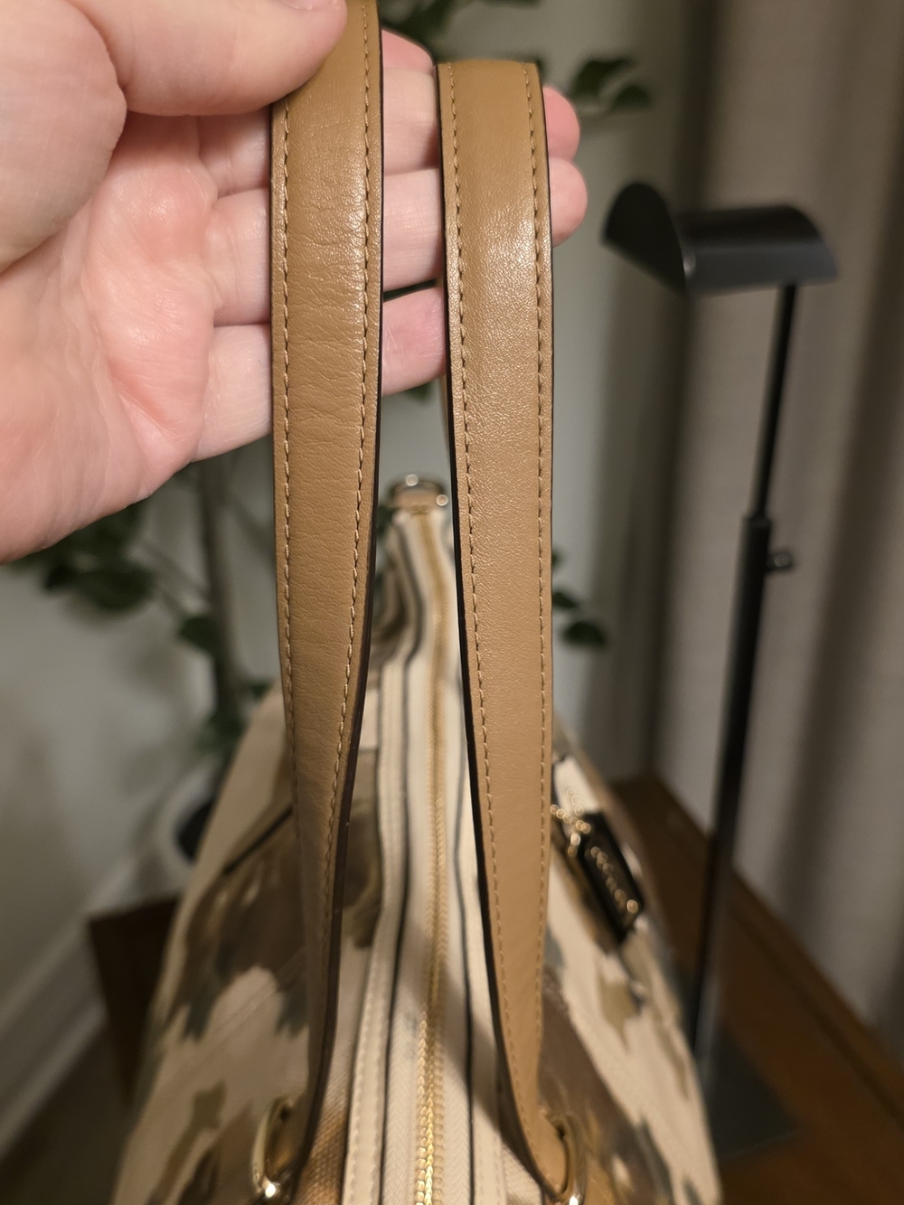 Coach Bleecker Cooper Large Satchel  Purse Camo Flower Print - Picture 7 of 11